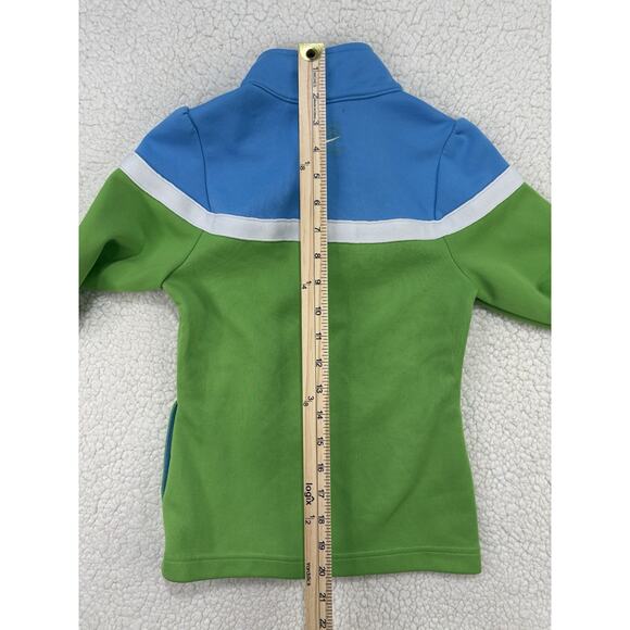 Vtg Nike Sweatshirt Youth M 10-12 Colorblock Retro Y2K 80s 90s Zip Track Jacket - Picture 10 of 10